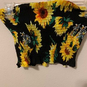 Sunflower crop top